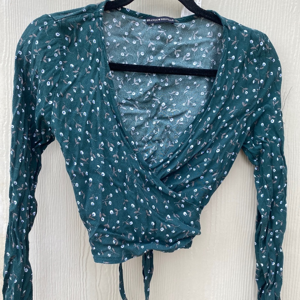 Brandy Melville wrap around top size 2